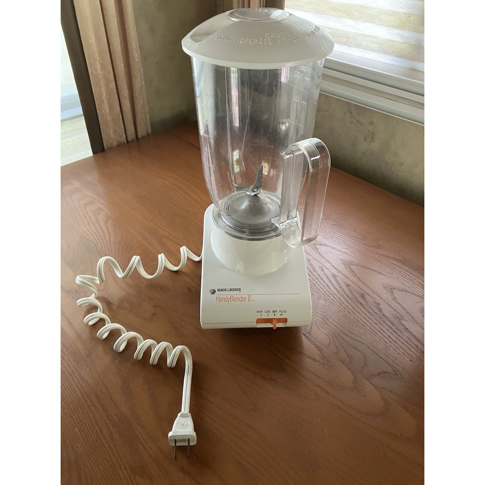 Vintage Black And Decker Handy Blender II white 3 Speed Tested Working